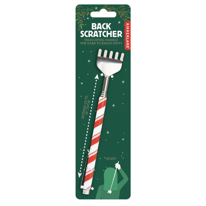 Kikkerland Candy Cane Back Scratcher Black 3x1x17cm