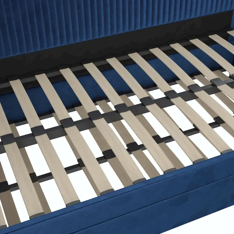 Daphne Upholstered Twin Daybed with Roll Out Trundle