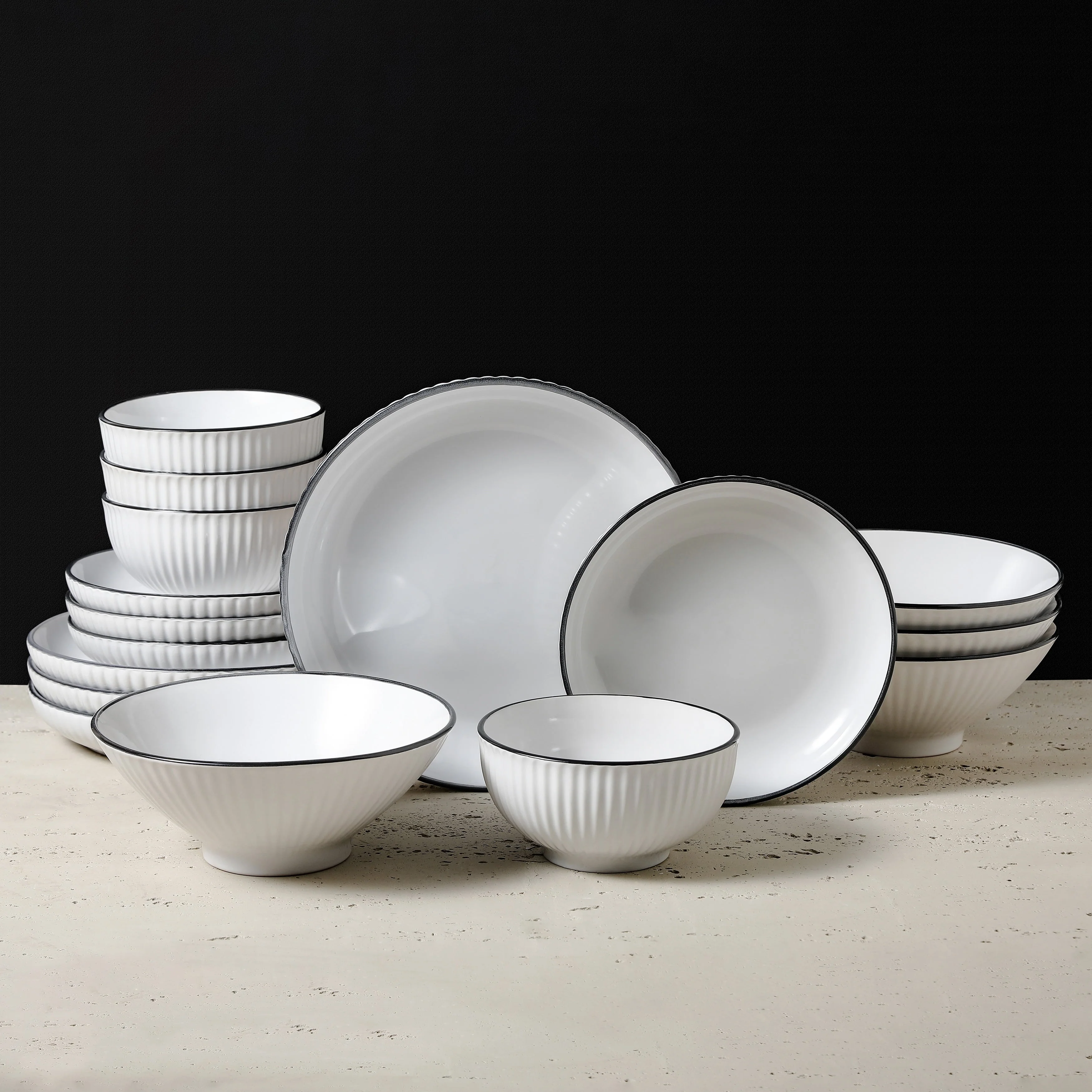 Christian Siriano Lustra Stoneware Dinnerware Set