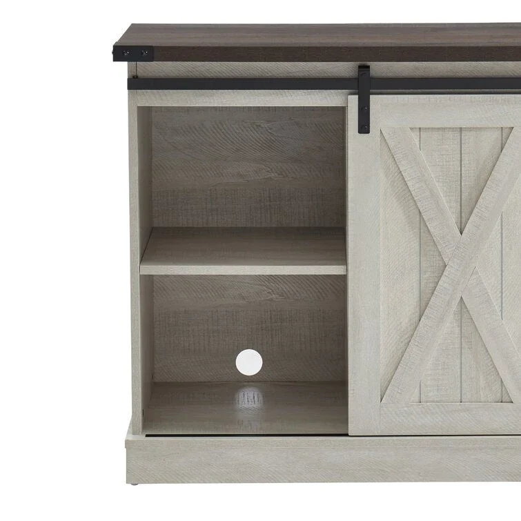 Wood Media Console TV Stand Entertainment Center