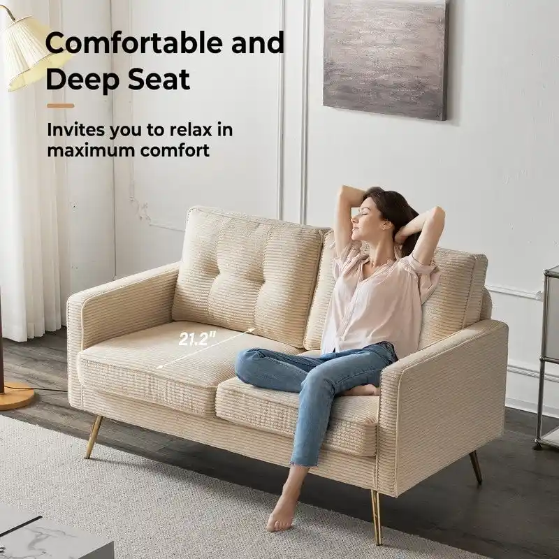 VINGLI 56 Modern Loveseat