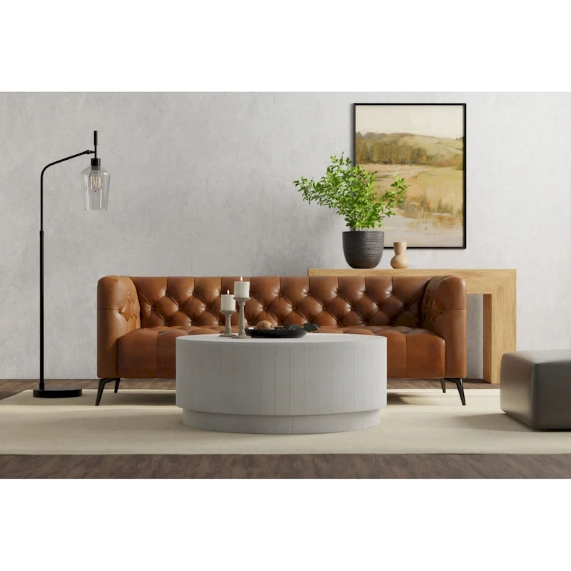 Carolina Living Tamia 42 Round Wooden Coffee Table - Elm