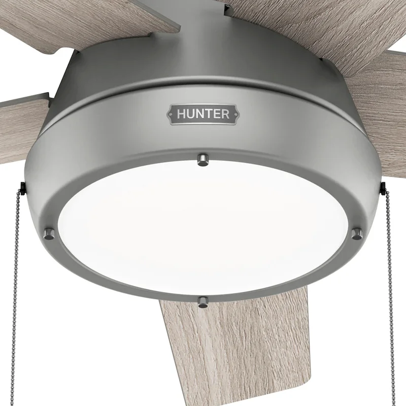 Hunter 44  Burroughs Ceiling Fan with LED Light, Pull Chain