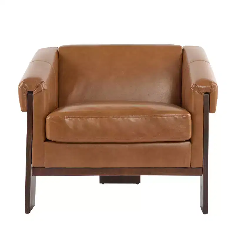 Christopher Knight Home Logan Mid-Century Modern Wooden Upholstered Accent Chair