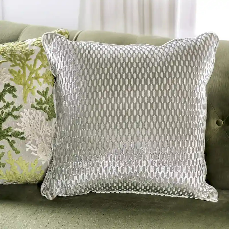 Transitional Green Microfiber Sloped Arms 2-Piece Living Room Set