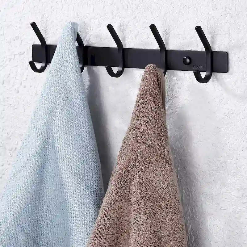 Bathroom Robe and Towel Hook Rack with 5 Hooks