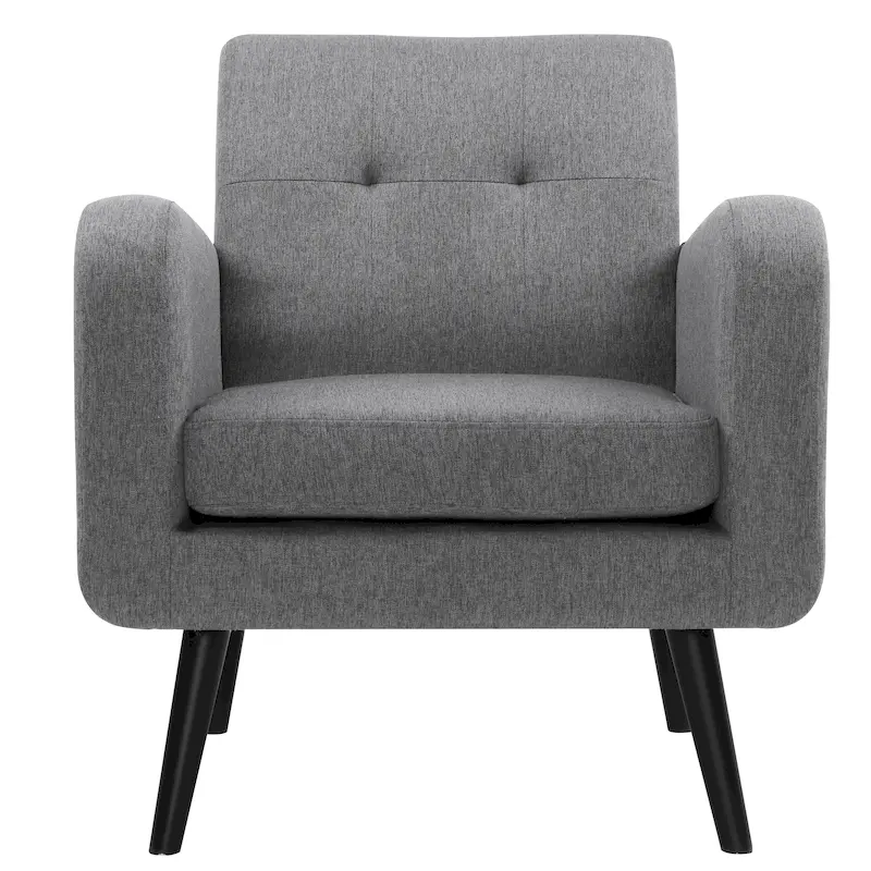 Mid Century Fabric Modern Accent Chair Armchair