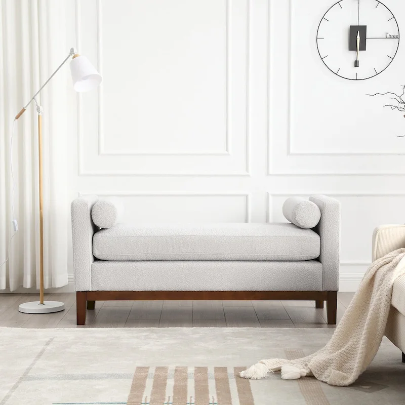 Elegant Upholstered Bench for End of Bed and Living Room