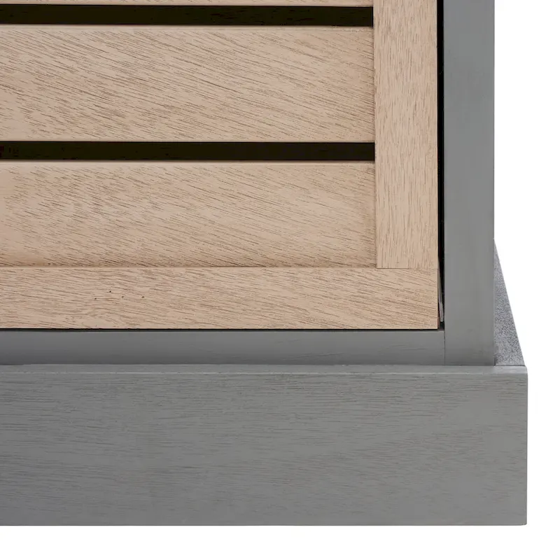 SAFAVIEH Mozella 3-Drawer Cushion Bench - 42  W x 15  D x 20  H - 42Wx15Dx20H