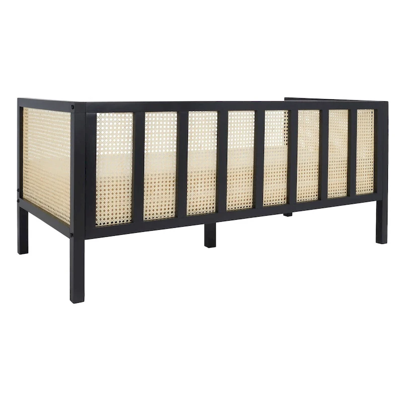 SAFAVIEH Mandie Rattan Sofa - 29  W x 62  D x 30  H - 29Wx62Dx29H