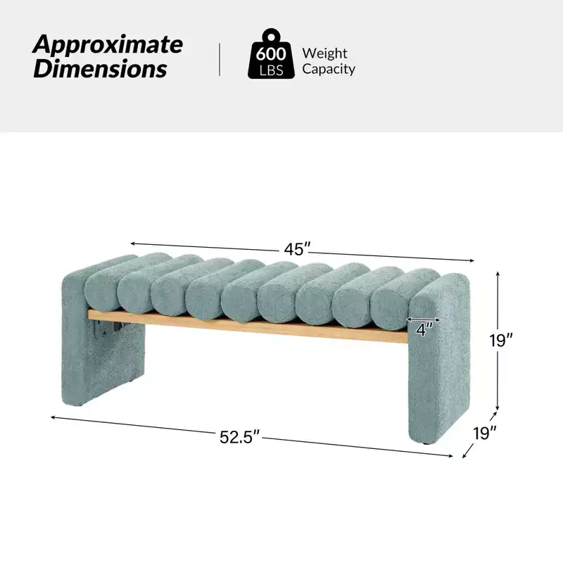 Alice Bench With Solid Wood Construction | HULALA HOME