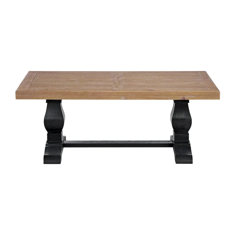 50 Solid Wood Pedestal Coffee Table