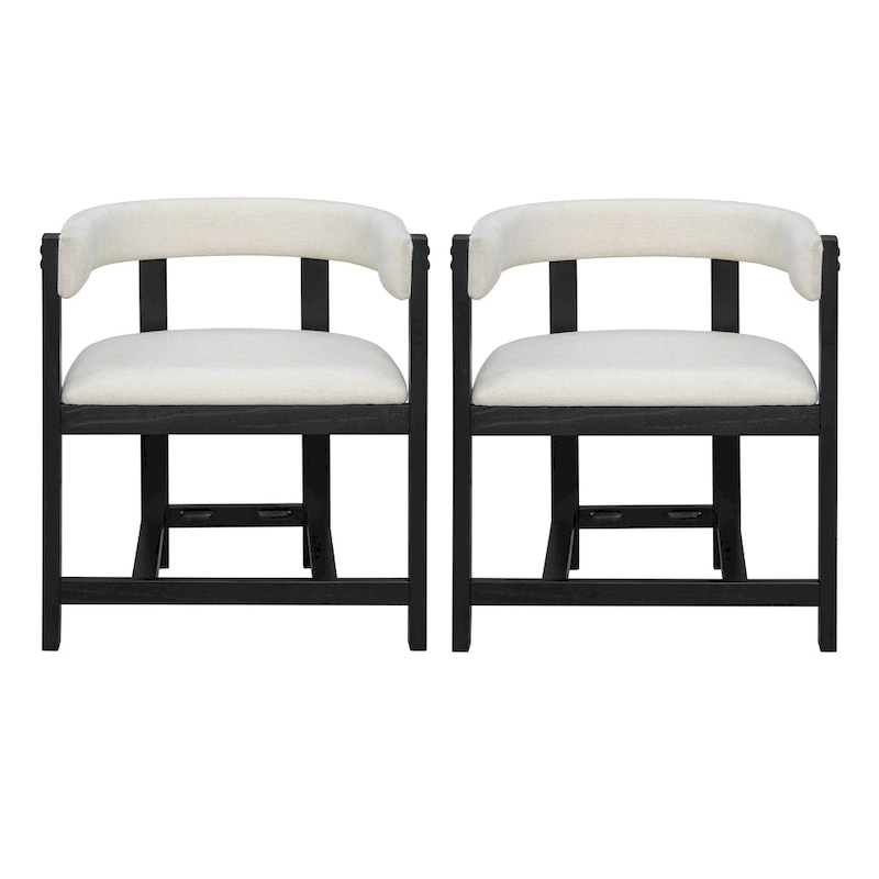 Christopher Knight Home - Bennett Elegant Barrel-Back Dining Armchair Set of 2