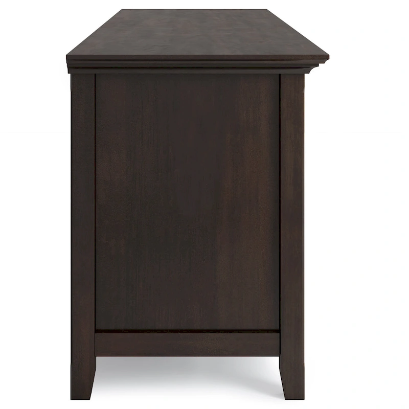 WYNDENHALL Halifax 72 inch Wide Solid Wood Transitional TV Stand - 72w x 19d x 26 h