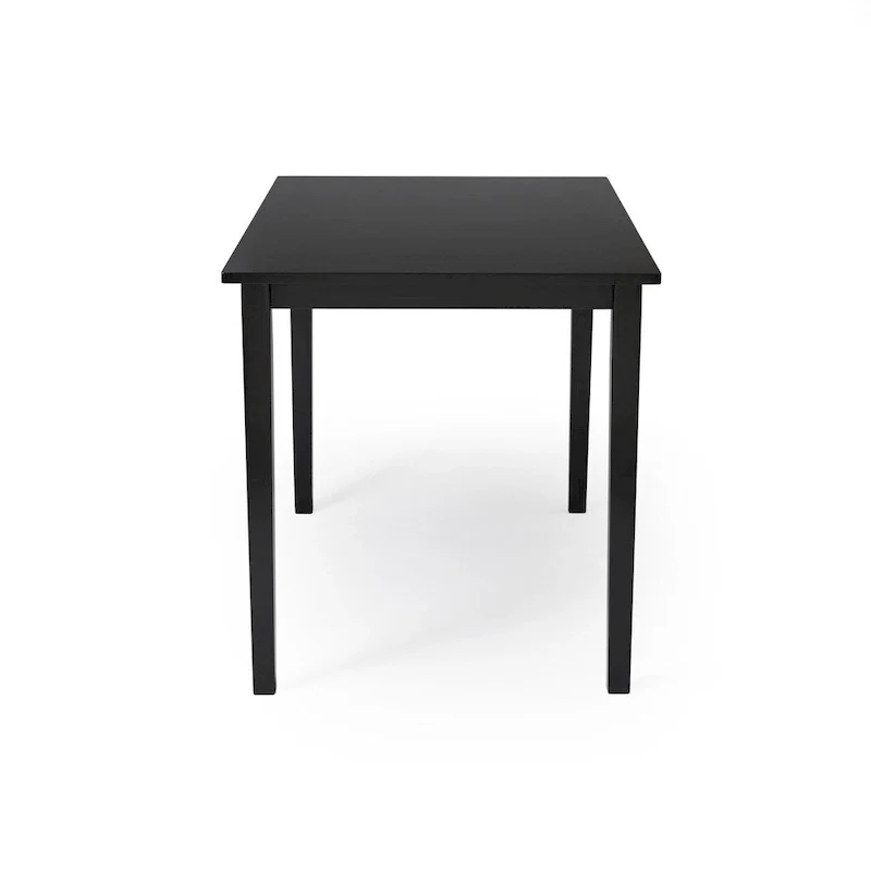 Black and Silver 5-Piece Dining Table and Chairs Set