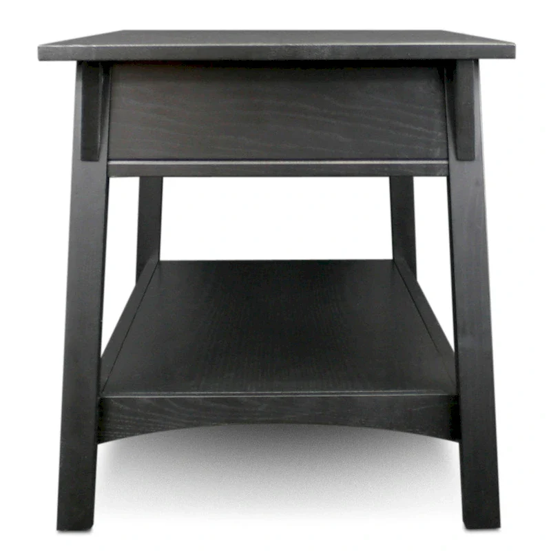Leick Home Mission Two Drawer Coffee Table with Shelf