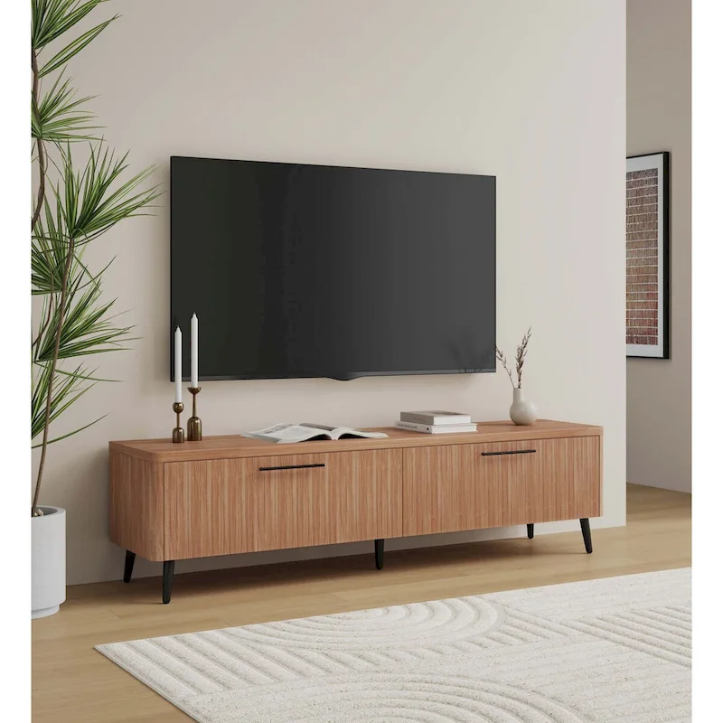 Manhattan Comfort Mid Century Modern Jodie 68.9 Inch TV Stand