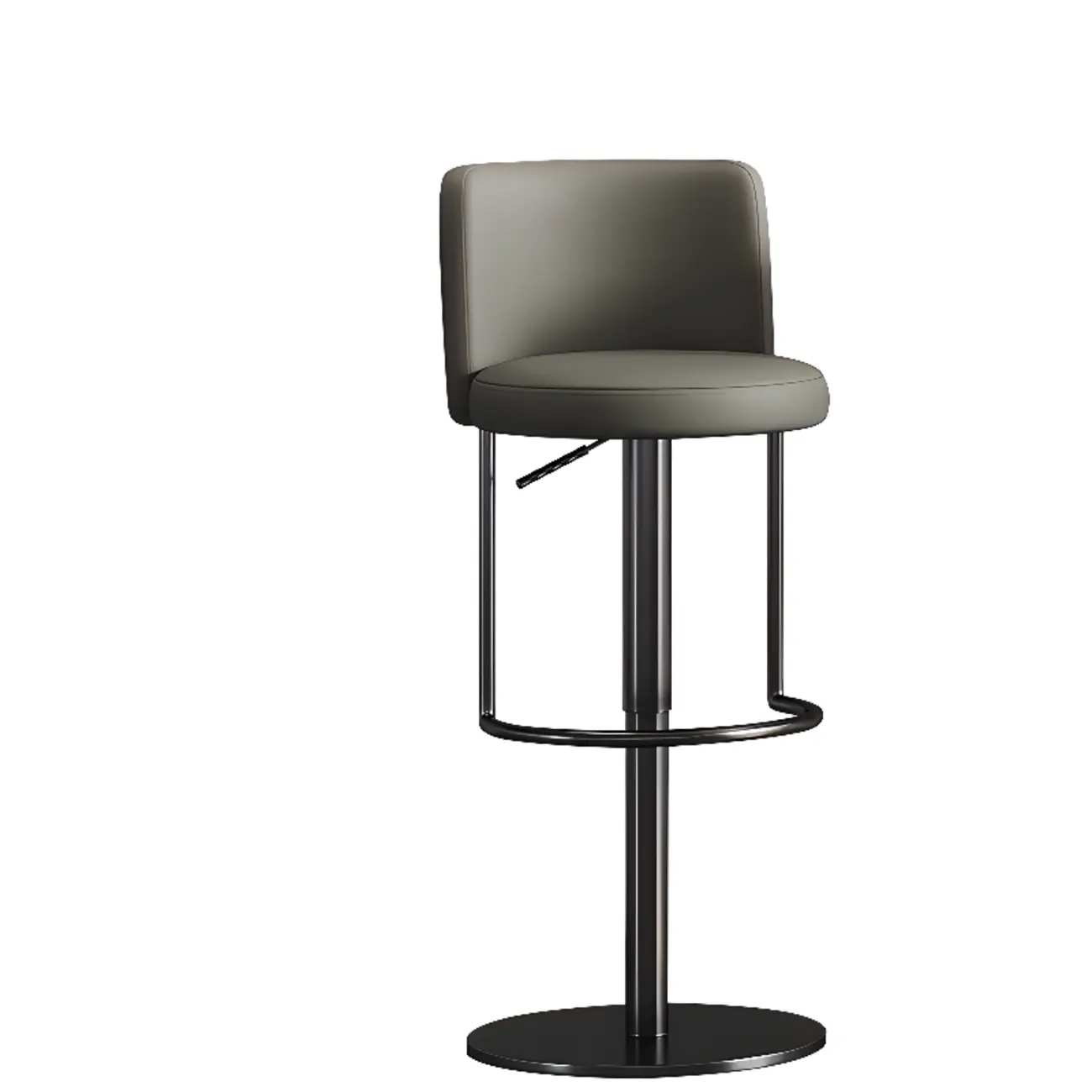 Modern Stainless Steel Swivel Bar Stool Adjustable Height