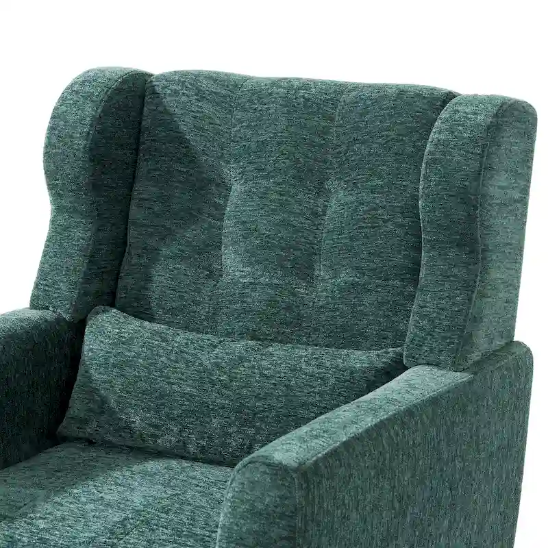 Chenille Fabric Accent Chair with Arm