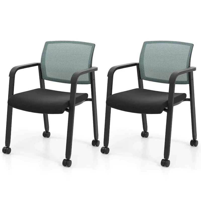 Conference Chairs Set of 2/4 Stackable Office Guest Mesh Chair