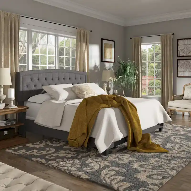 Fontana Adjustable Diamond-tufted Arched Back Bed by iNSPIRE Q Classic