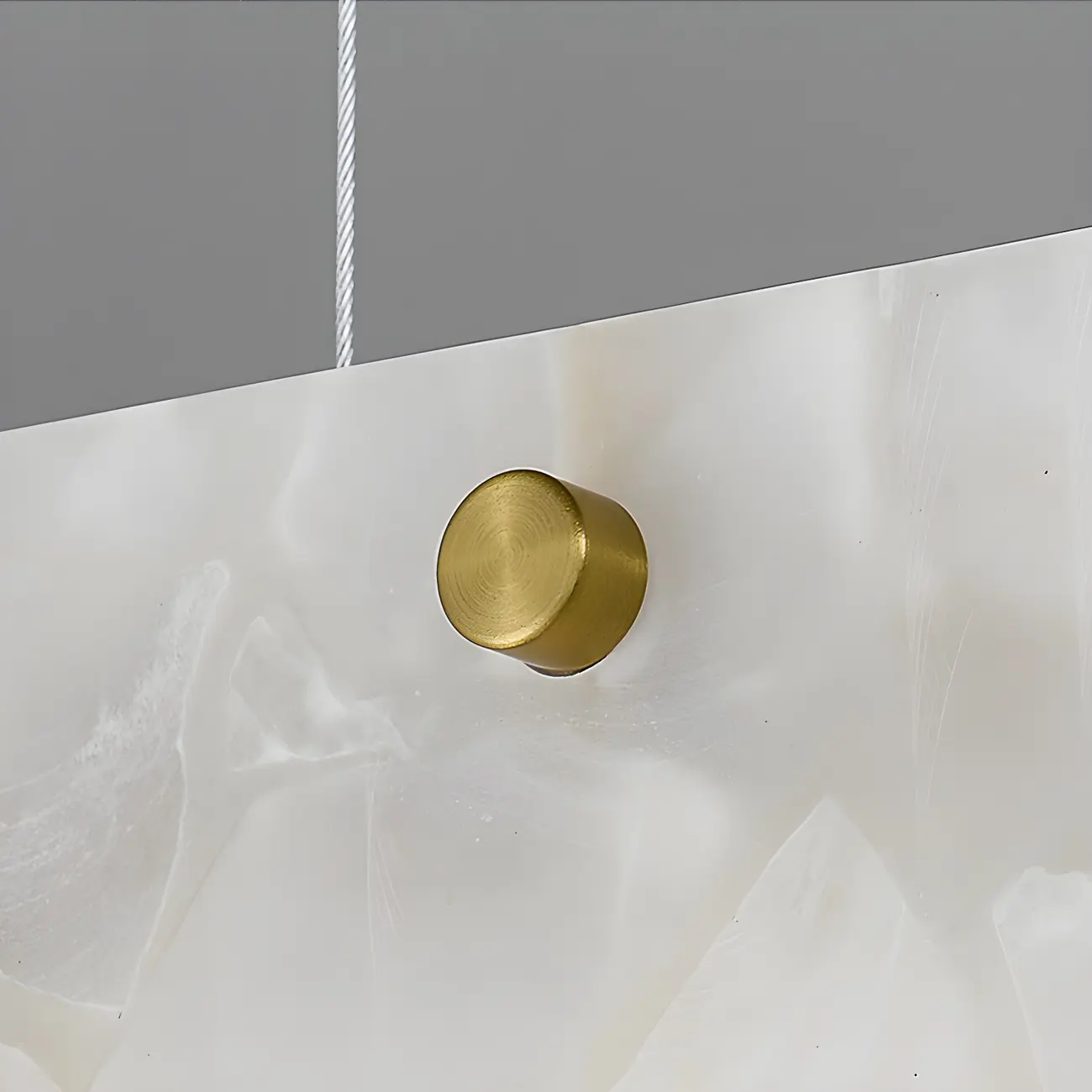 Modern Gold Metal Rectangle Kitchen Island Pendant Light