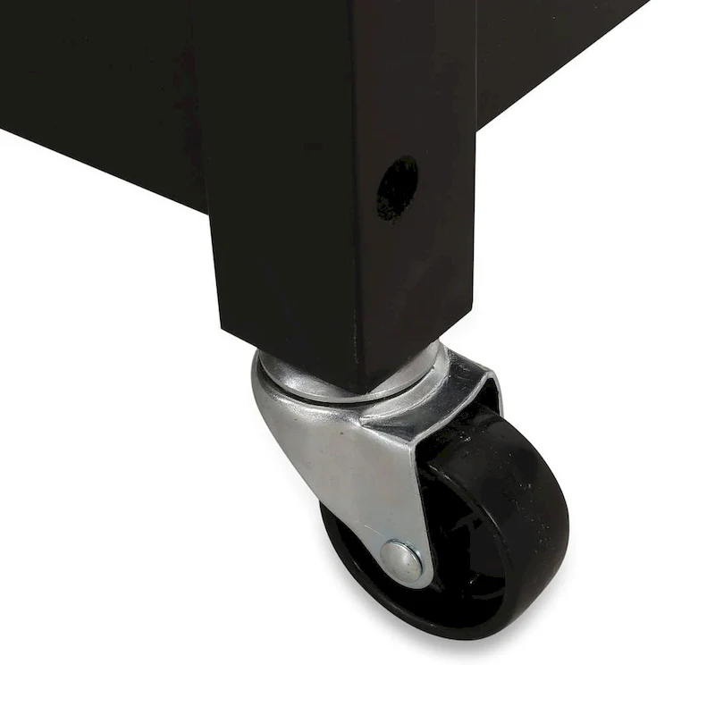 Compact Wooden Kitchen Cart with Wheels Shelves and Drawer