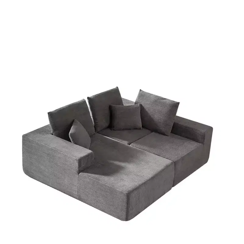 Whisen Modular Sectional Sofa with Chaise, L Shaped Cloud Couch, No Assembly Required