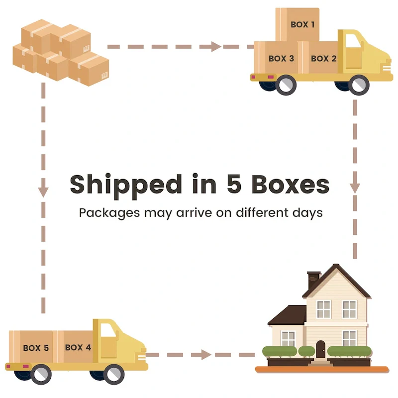 XIZZI 6-piece Patio Wicker Furniture Set with Fire Pit Table