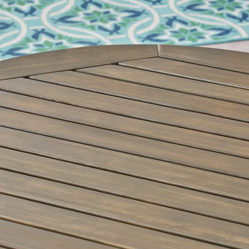 Bruna Outdoor 3 Piece Wood and Wicker Bistro Set by Christopher Knight Home