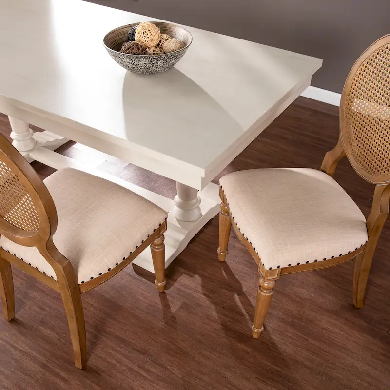 Elements Oak Cane Back Dining Chairs (Set of 2)