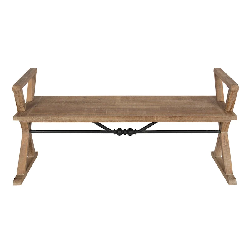 Kate and Laurel Travere Wood Bench