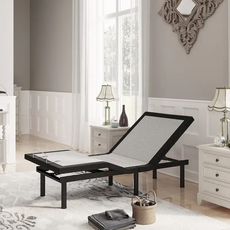 Massaging Zero Gravity Adjustable Bed with Wireless Remote