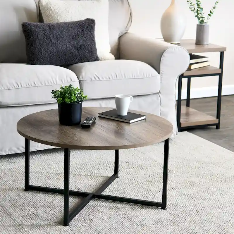 Household Essentials Round Coffee Table - 31.5