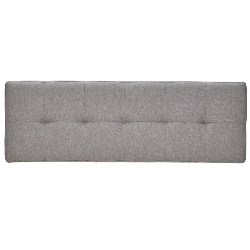 Sasha Oak Angled Leg Linen Dining Bench iNSPIRE Q Modern