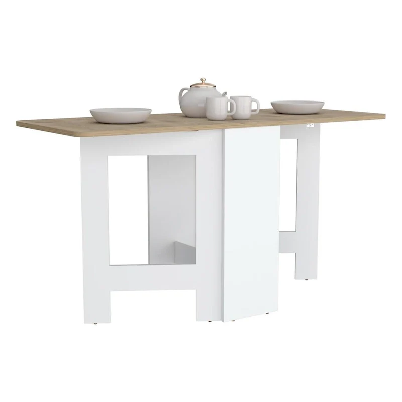 Gateleg Folding Table Space-Saving with Compact Design