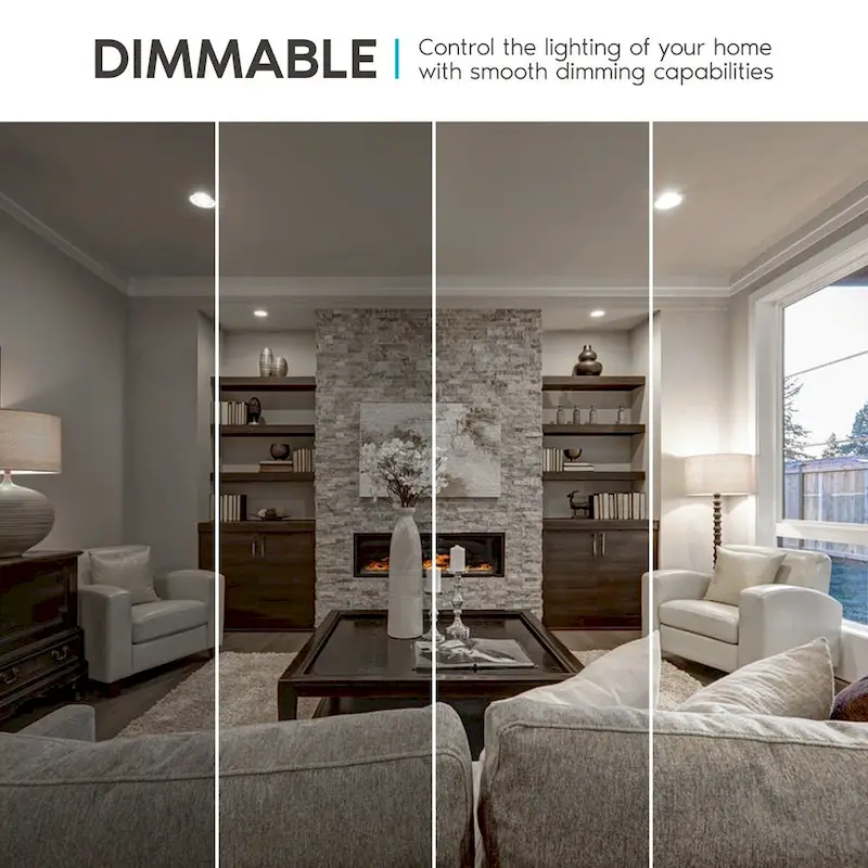 Luxrite A19 LED Light Bulb 60W Equivalent, Dimmable, 800 Lumens, Enclosed Fixture Rated, Energy Star, E26 Base (24 Pack)