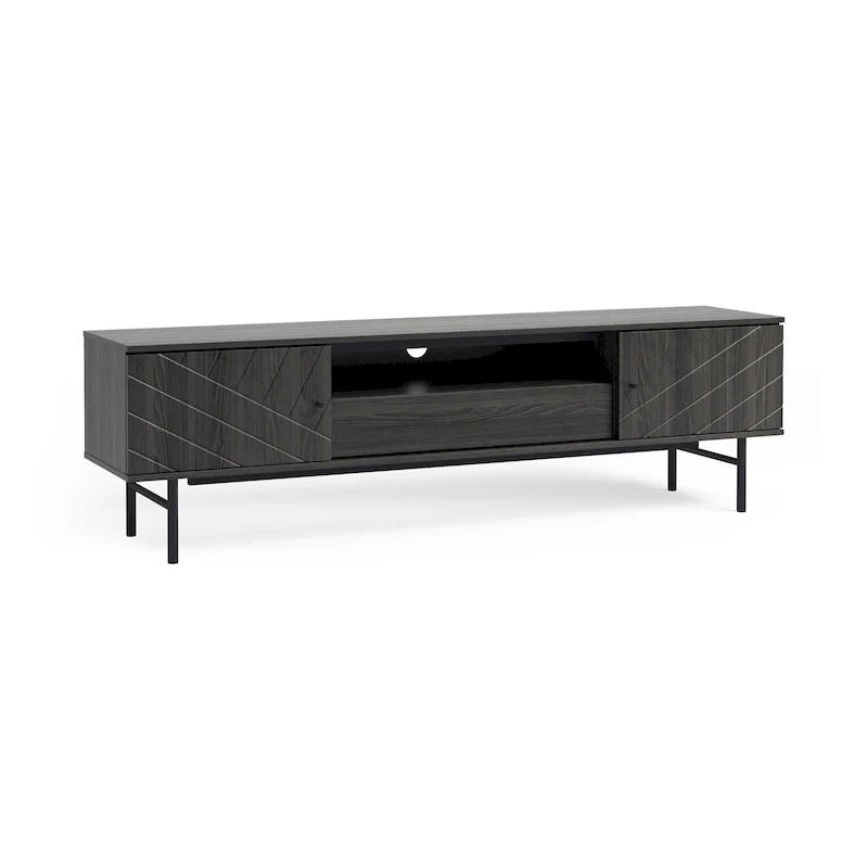 70.6 Media Console Oak Effect TV Stand