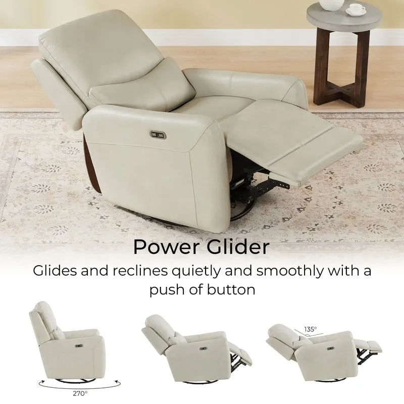 Adalyn Power Swivel Glider Recliner with Lumbar Pillow