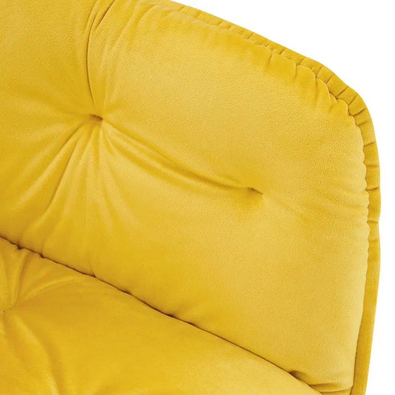 ivinta Tufted Dining Chairs Set of 2, Accent Chair with Solid Gold Plated Legs