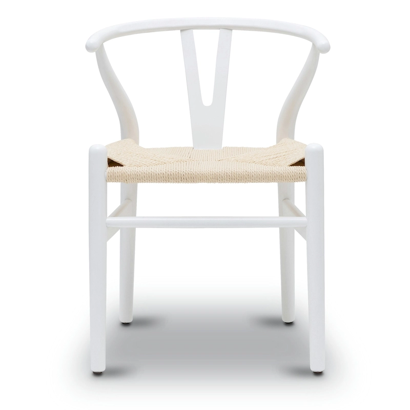Poly & Bark Weave Chair - Solid Wood with Woven Seat