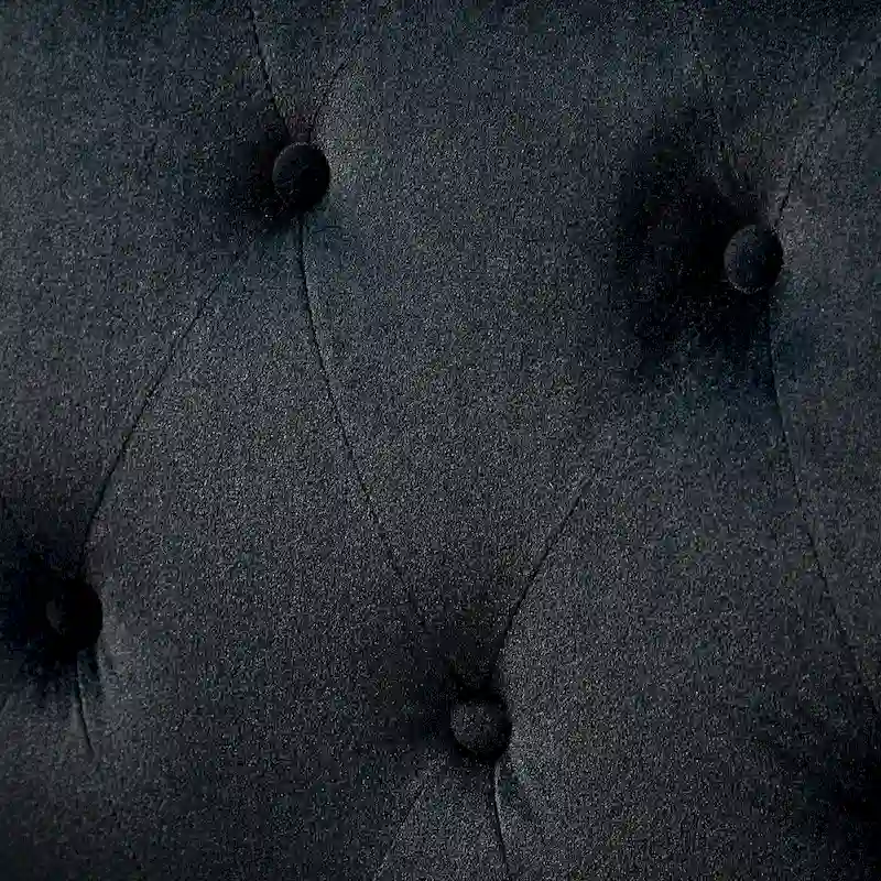 Geltrude Transitional Upholstered Button Tufted Club Chair with turned wooden Legs by HULALA HOME