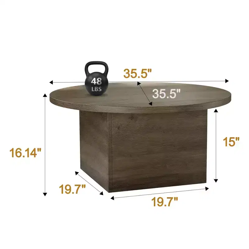 Coffee Table 55 LBS Capacity 47.25-Inch Waterproof Desktop Premium Design