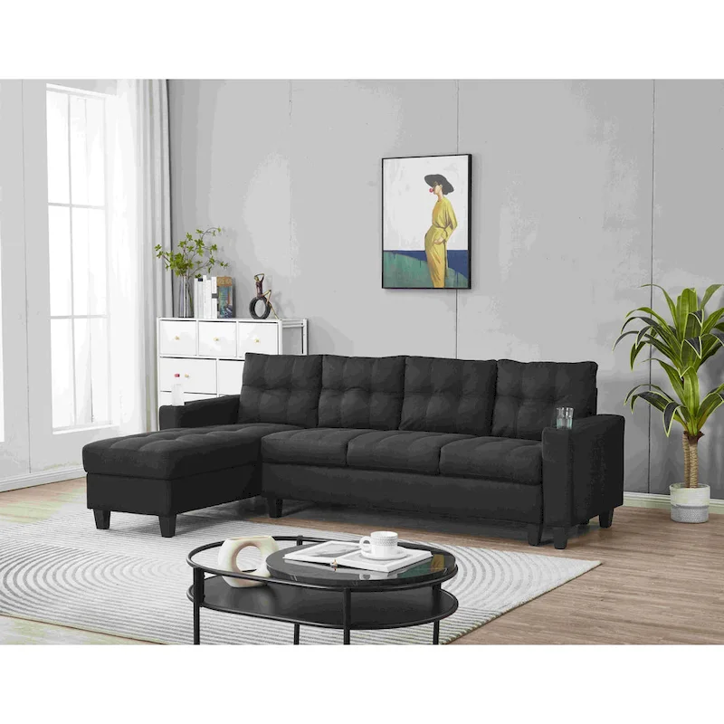Reversible Chaise Sectional Sofa