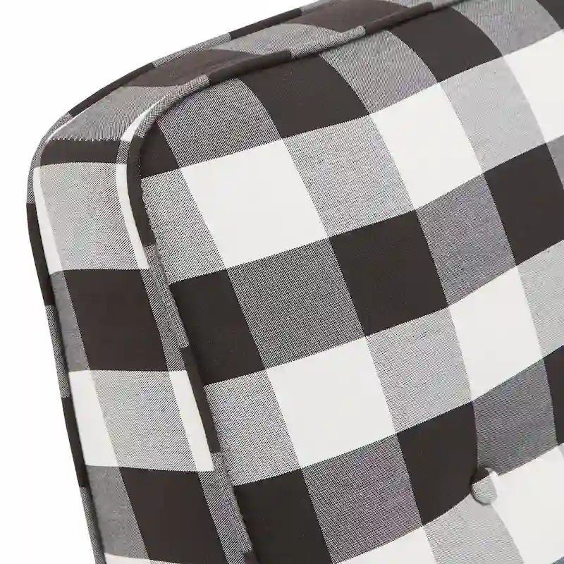 Ada Black and White Buffalo Check Plaid Accent Chair by iNSPIRE Q Classic