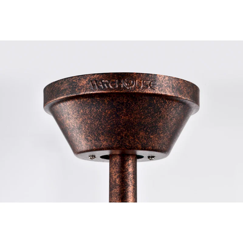 Chandler 52 Inch Antique Copper Finish Crystal Ceiling Fan with Remote