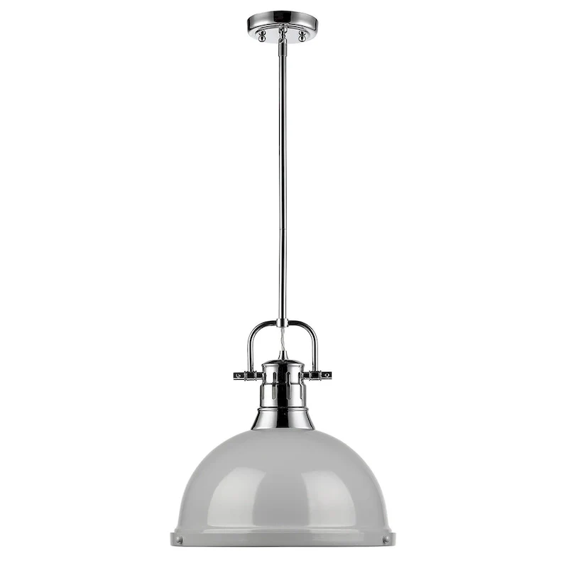 Golden Lighting Duncan Aged Brass 1-light Pendant