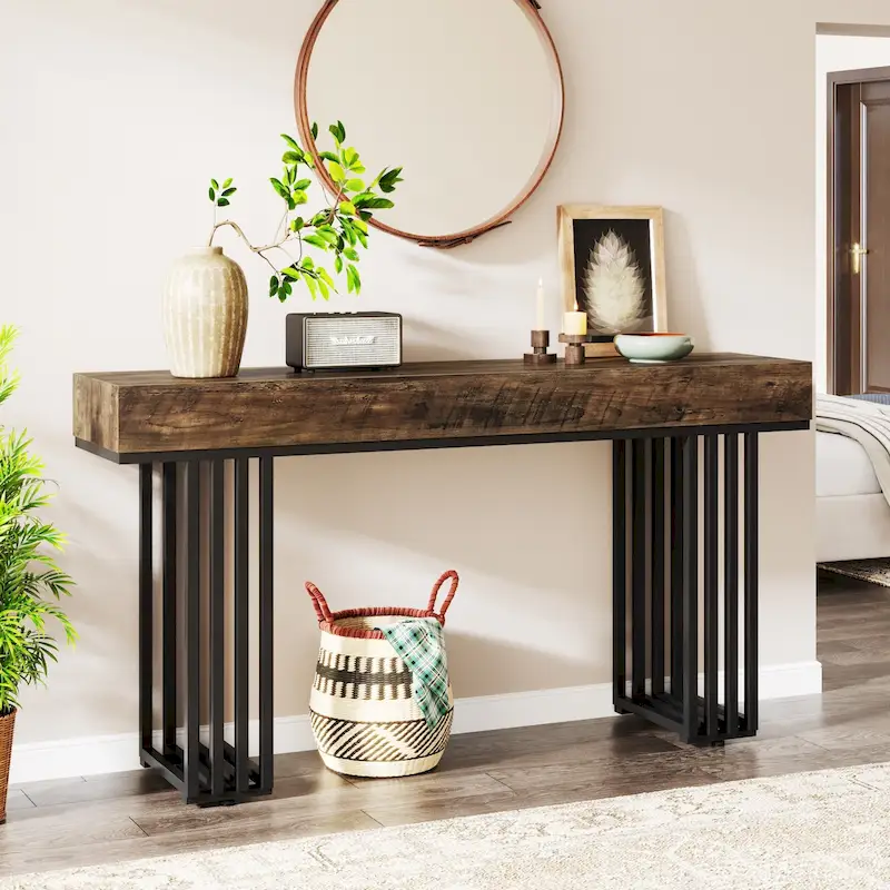 55-inch Console Sofa Hall Table for Entryway