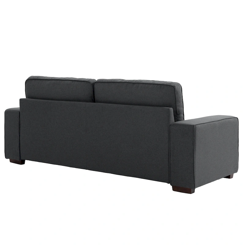 Modern 80 Upholstered Fabric 3-Seater Sofa