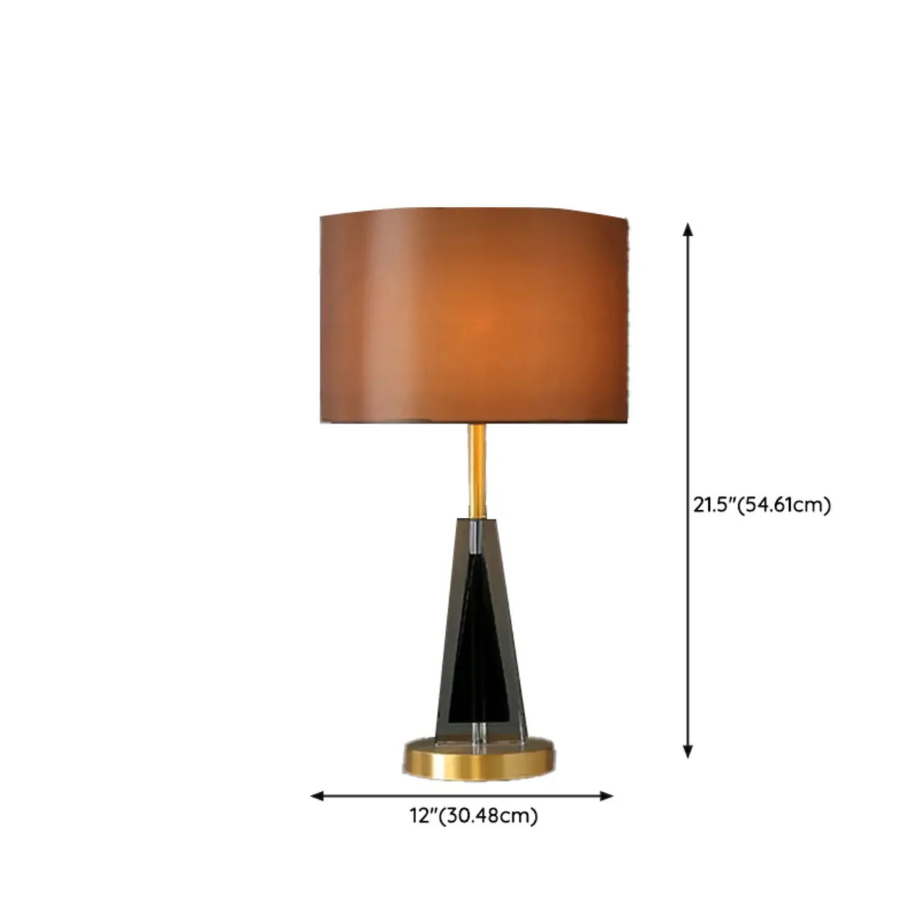 Modern Barrel Shade Gold Metal Table Lamp